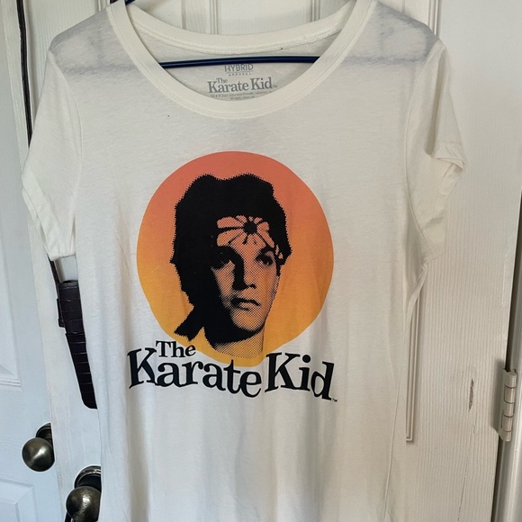 Hybrid Apparel Tops - XXL Hybrid Apparel Karate Kid White and Orange Short Sleeve Tee